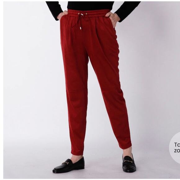 Wynn’s Layers Pants - Wynne Layers Micro Suede Easy Fit Trouser